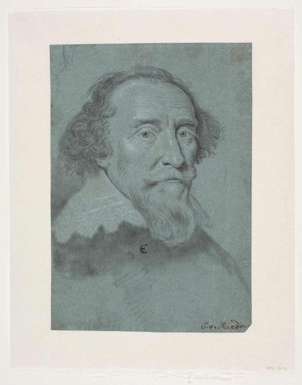 Mužský portrét. Henrik, hrabě z Berghu. od Karel van III Mander