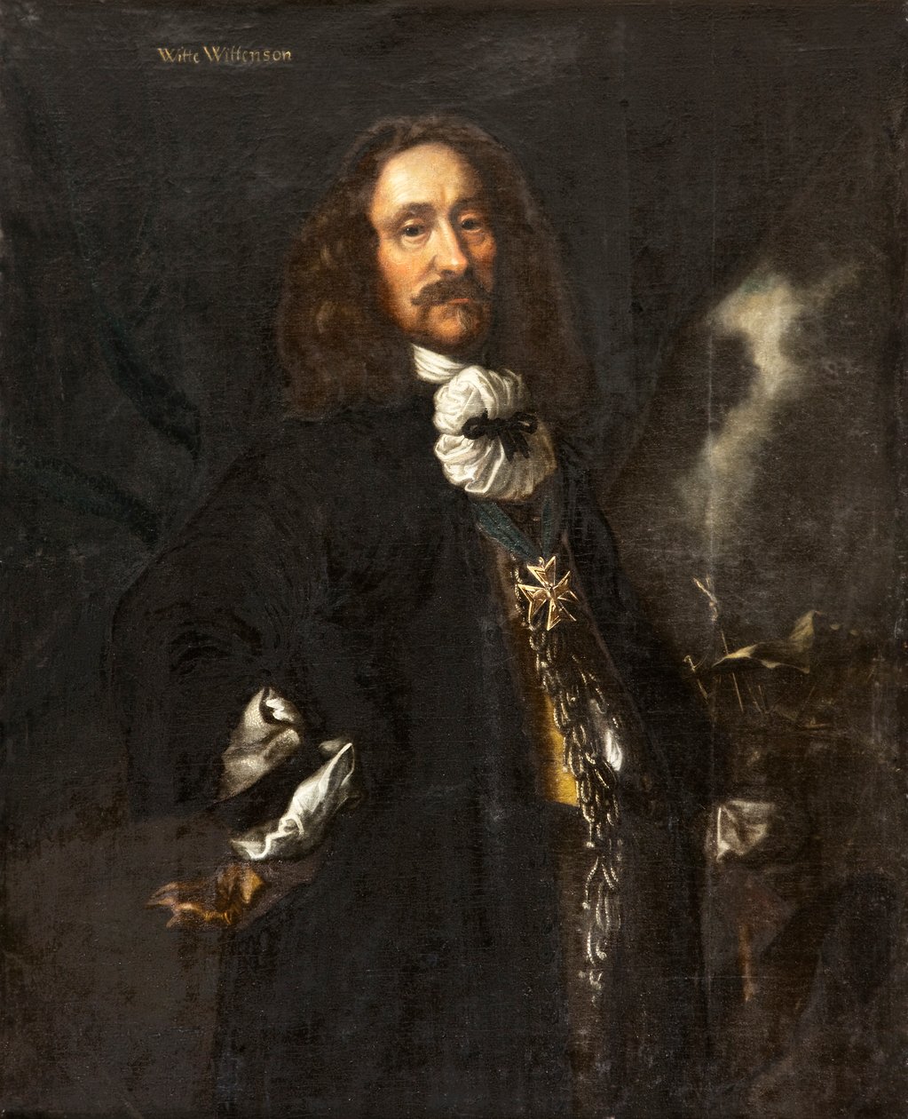 Portrét admirála Witte Corneliszoon de With 1599-1658, cca 1657-1658. od Karel van Mander III