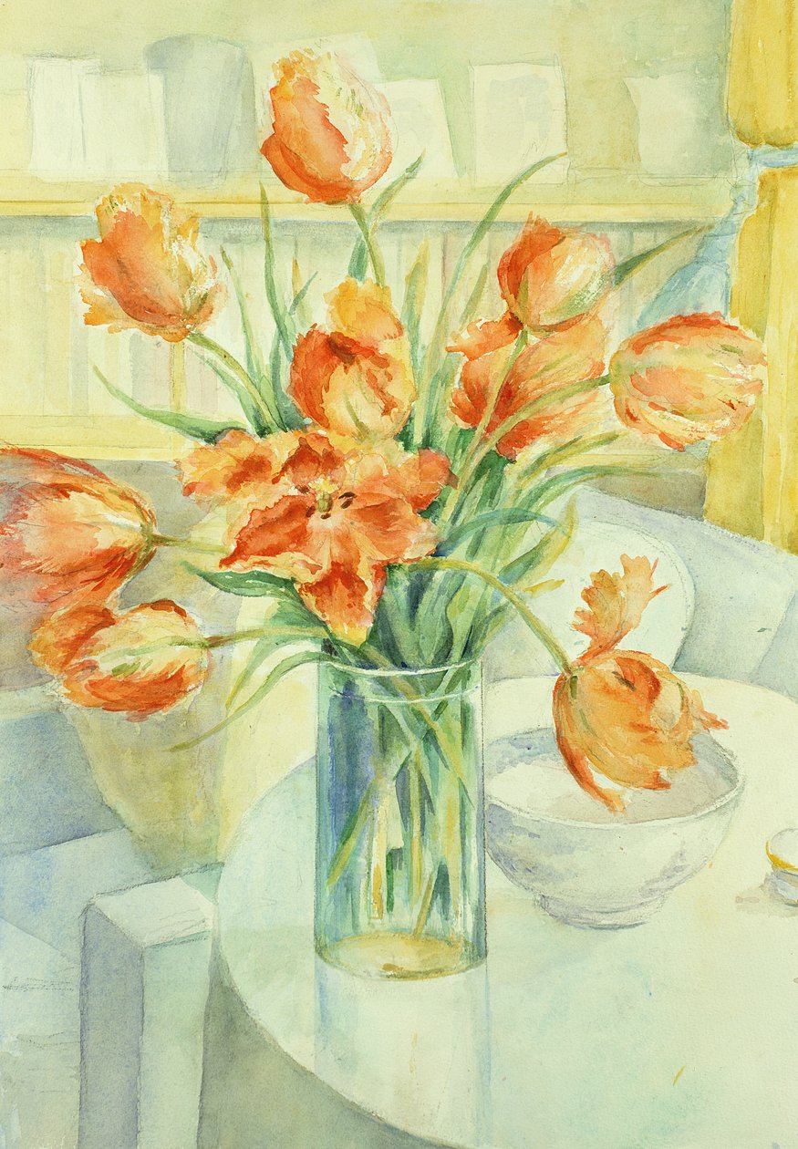 Umělci tulipány v přijímacím pokoji od Karen Armitage