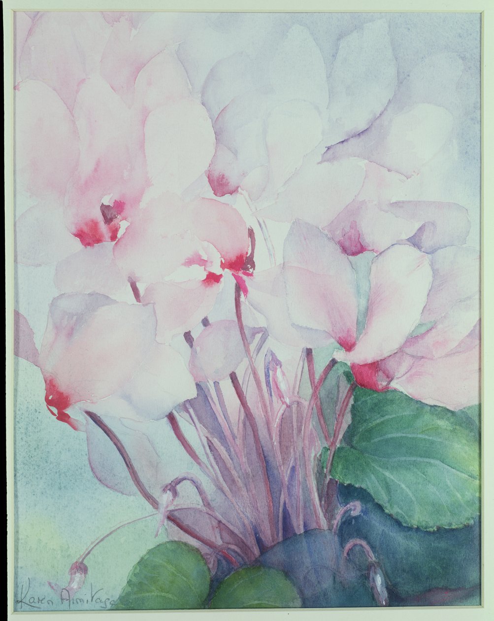 Růžový Cyclamen, Victoria od Karen Armitage