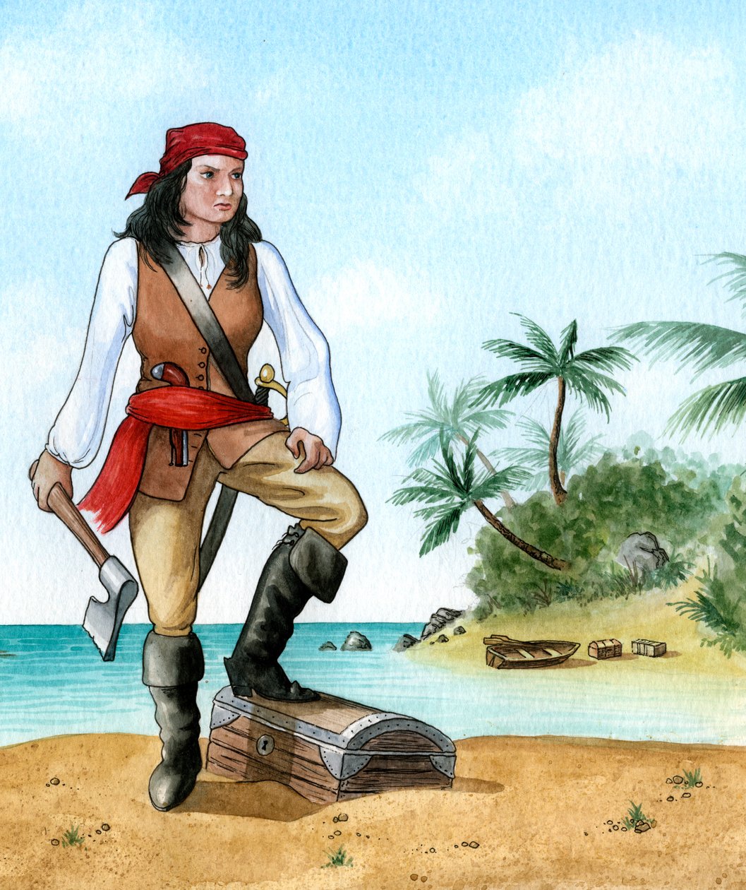 Mary Read, 1690-1720, British Pirates Mate od Karen Humpage