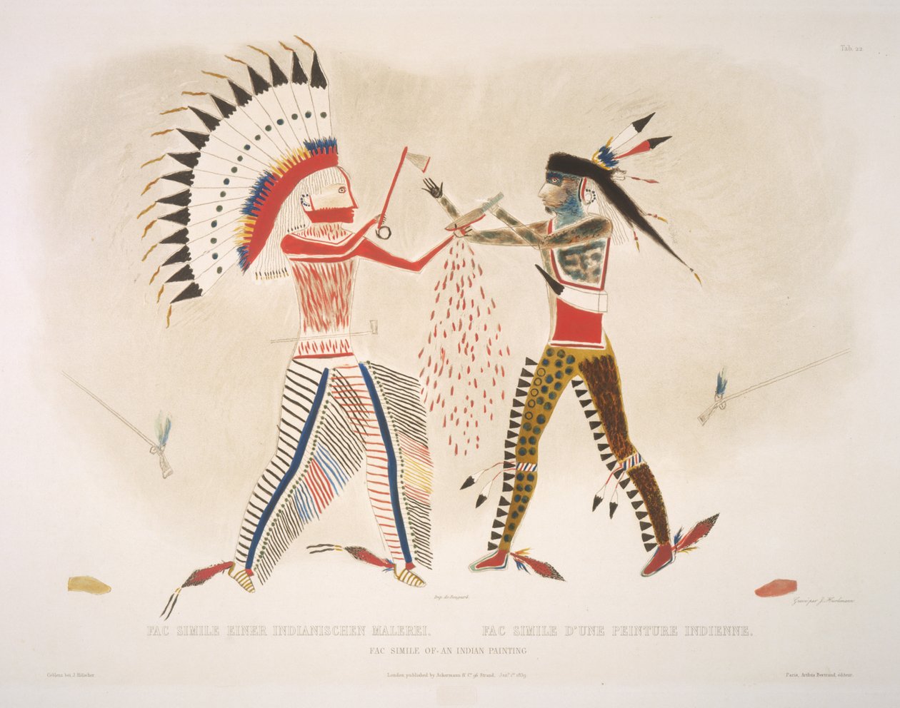 Faksimile indické malby od Karl Bodmer
