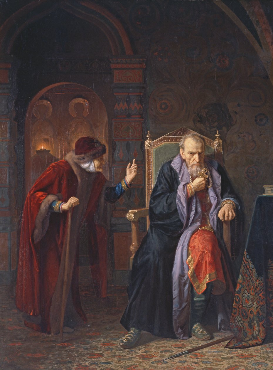 Car Ivan IV. (1530-84) Hrozný a jeho mokrá sestra, 1886 od Karl Gottlieb Wenig