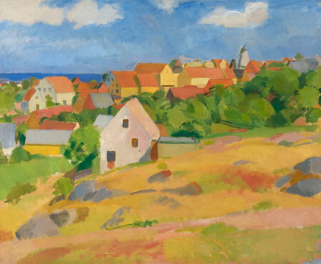 Pohled přes Gudhjem od Karl Isakson