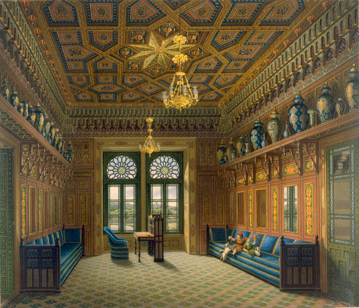 Návrh velké přijímací místnosti, 1837 od Karl Ludwig Wilhelm Zanth
