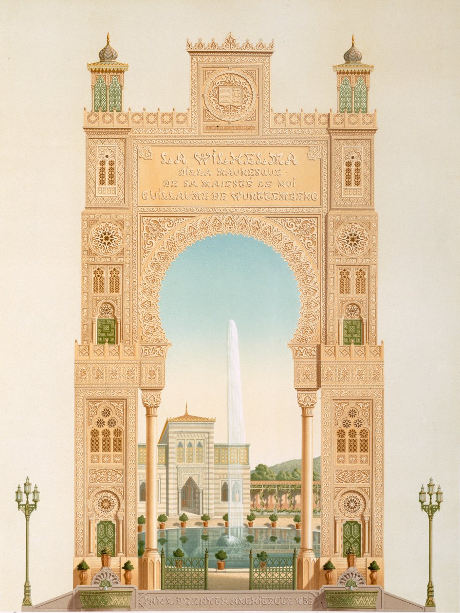 Návrh vstupní brány do Wilhelmy, 1837 od Karl Ludwig Wilhelm Zanth