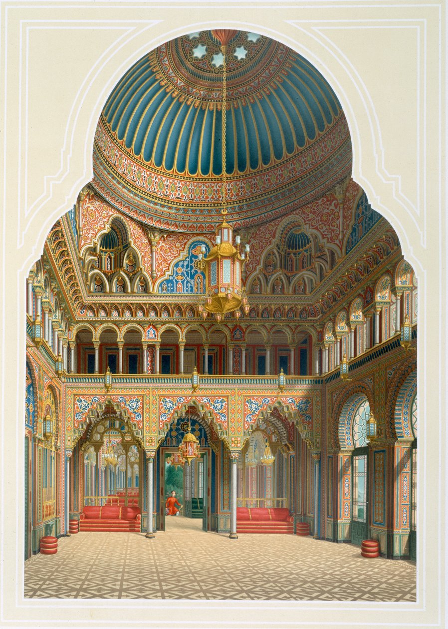 Návrh vstupní haly do Wilhelma, 1837 od Karl Ludwig Wilhelm Zanth