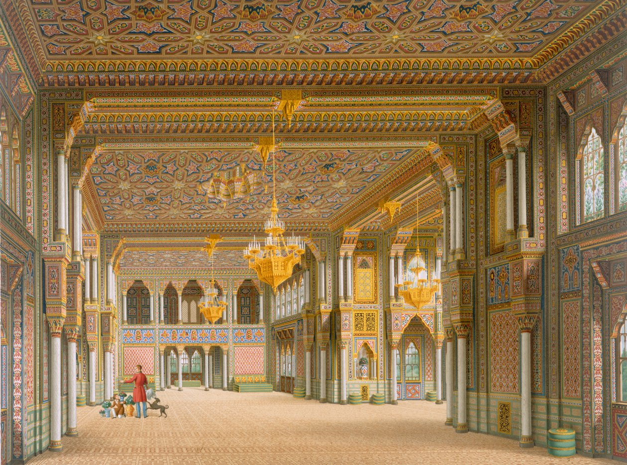 Design pro interiér Wilhelma, 1837 od Karl Ludwig Wilhelm Zanth