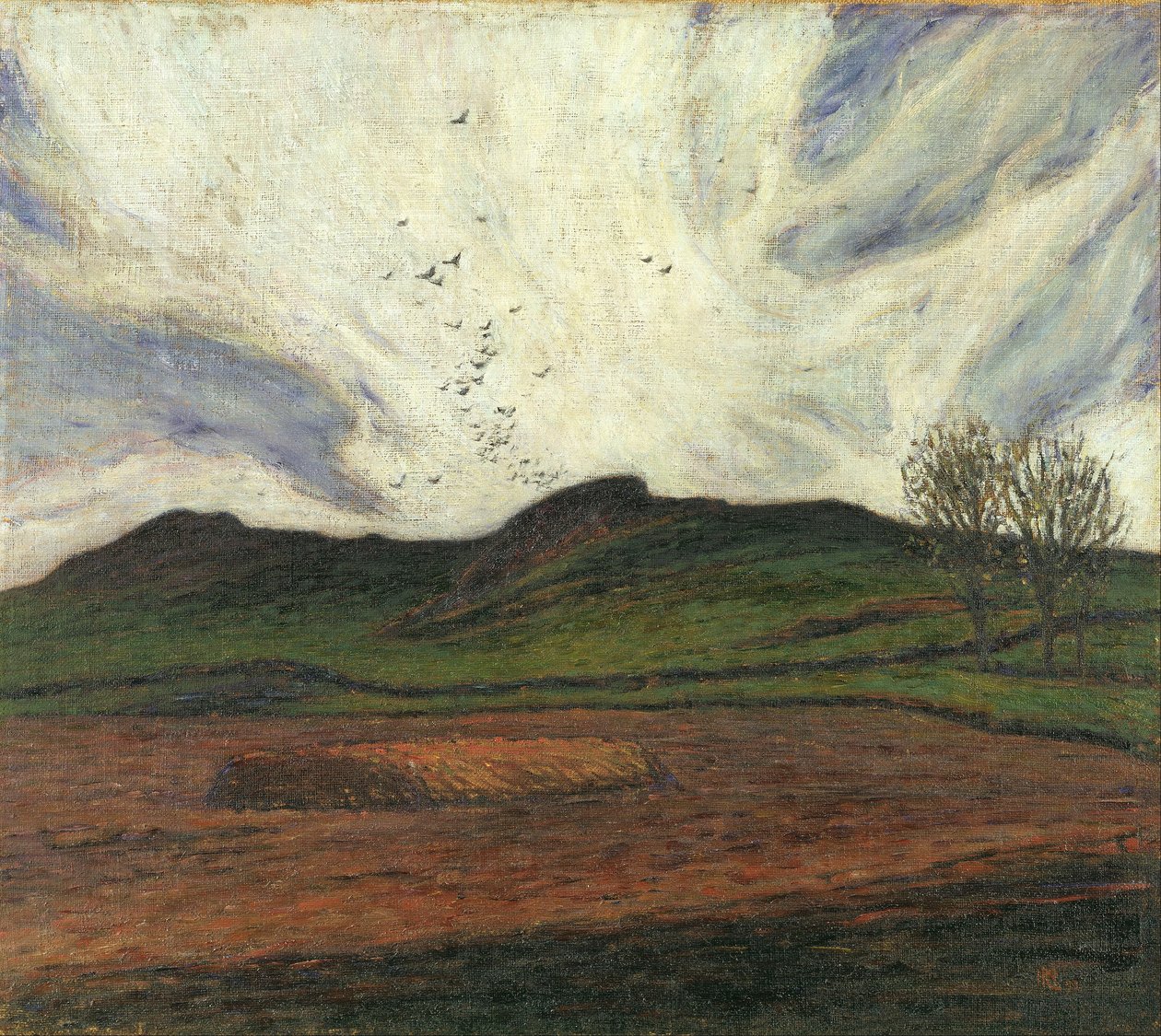 Bouřkové mraky od Karl Nordström
