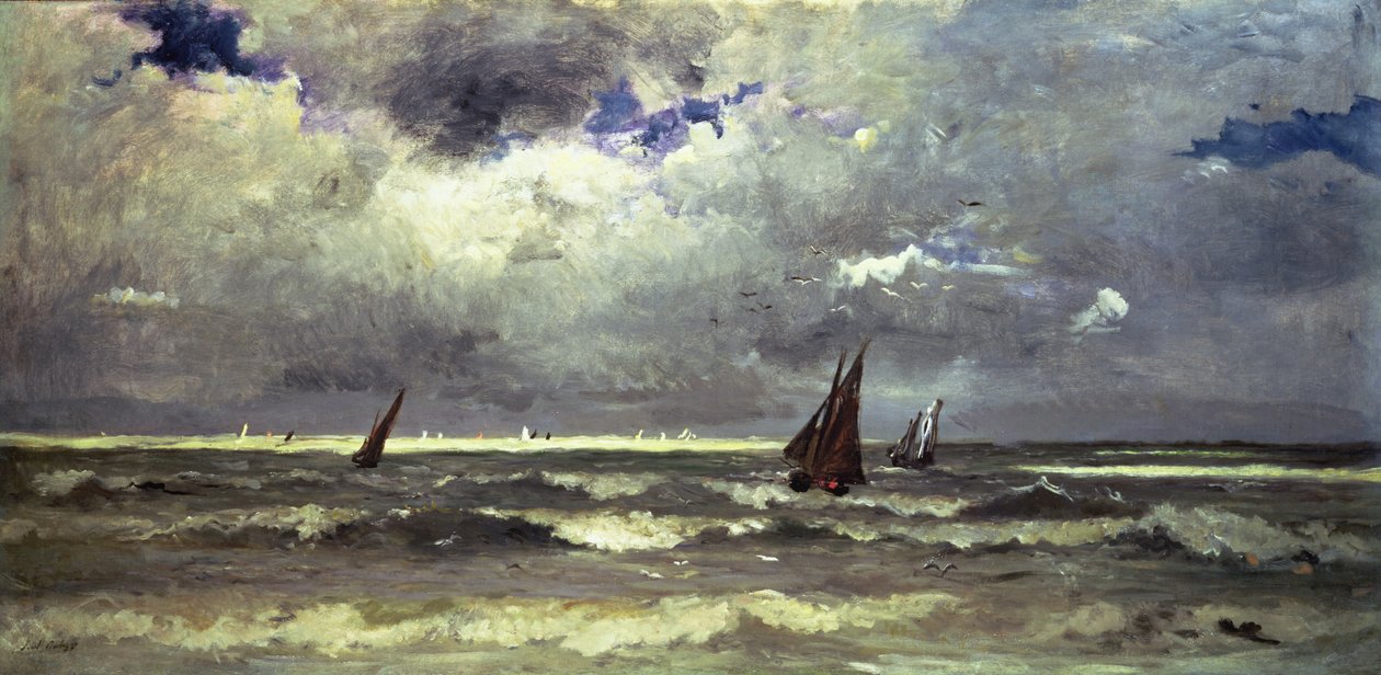 Přímořská krajina od Karl Pierre Daubigny