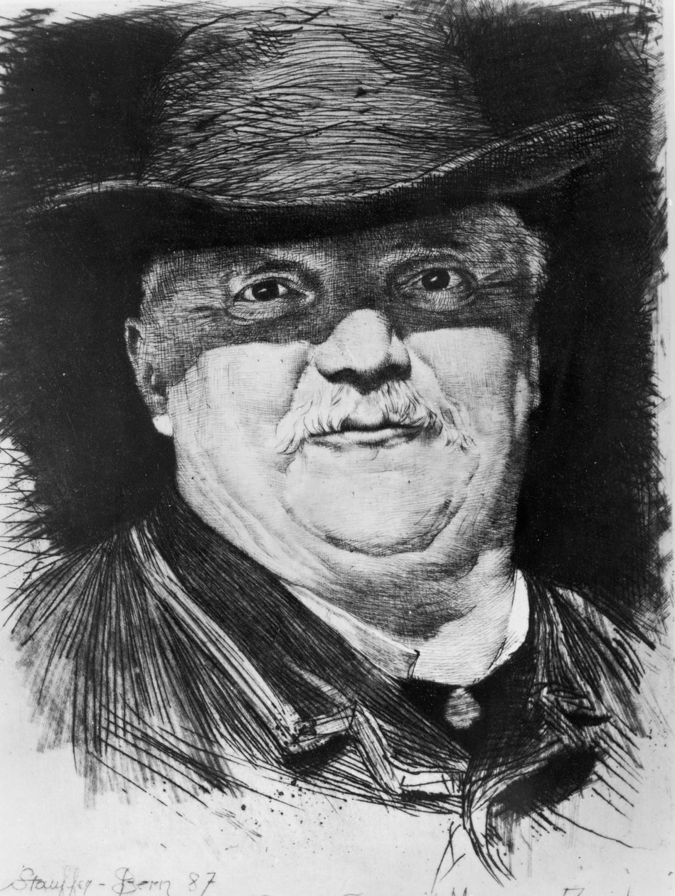 Portrét Conrada Ferdinanda Meyera od Karl Stauffer Bern