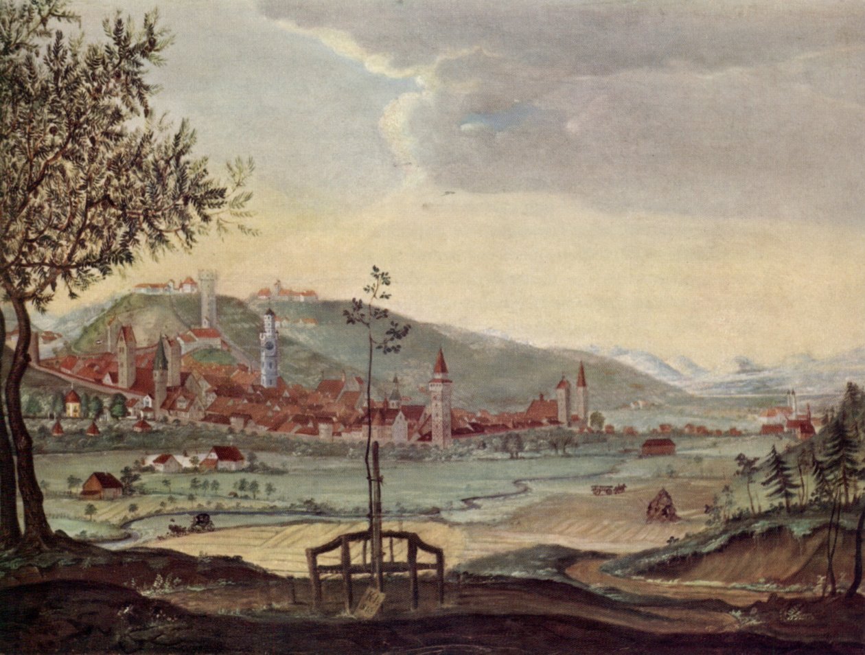 Ravensburg od severozápadu od Karl von Herrich