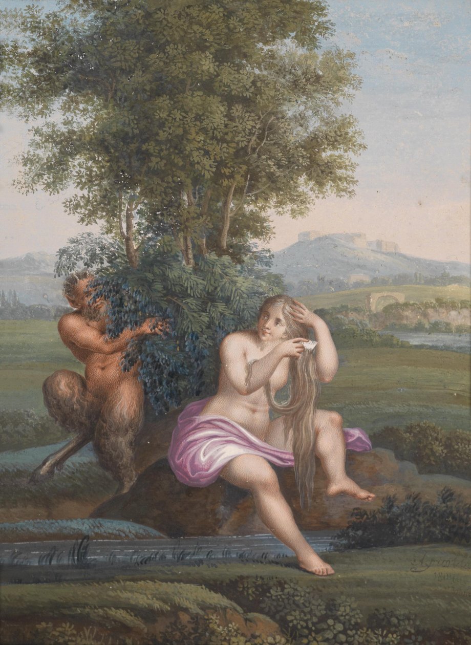 Nymfa a faun od Karl Agricola