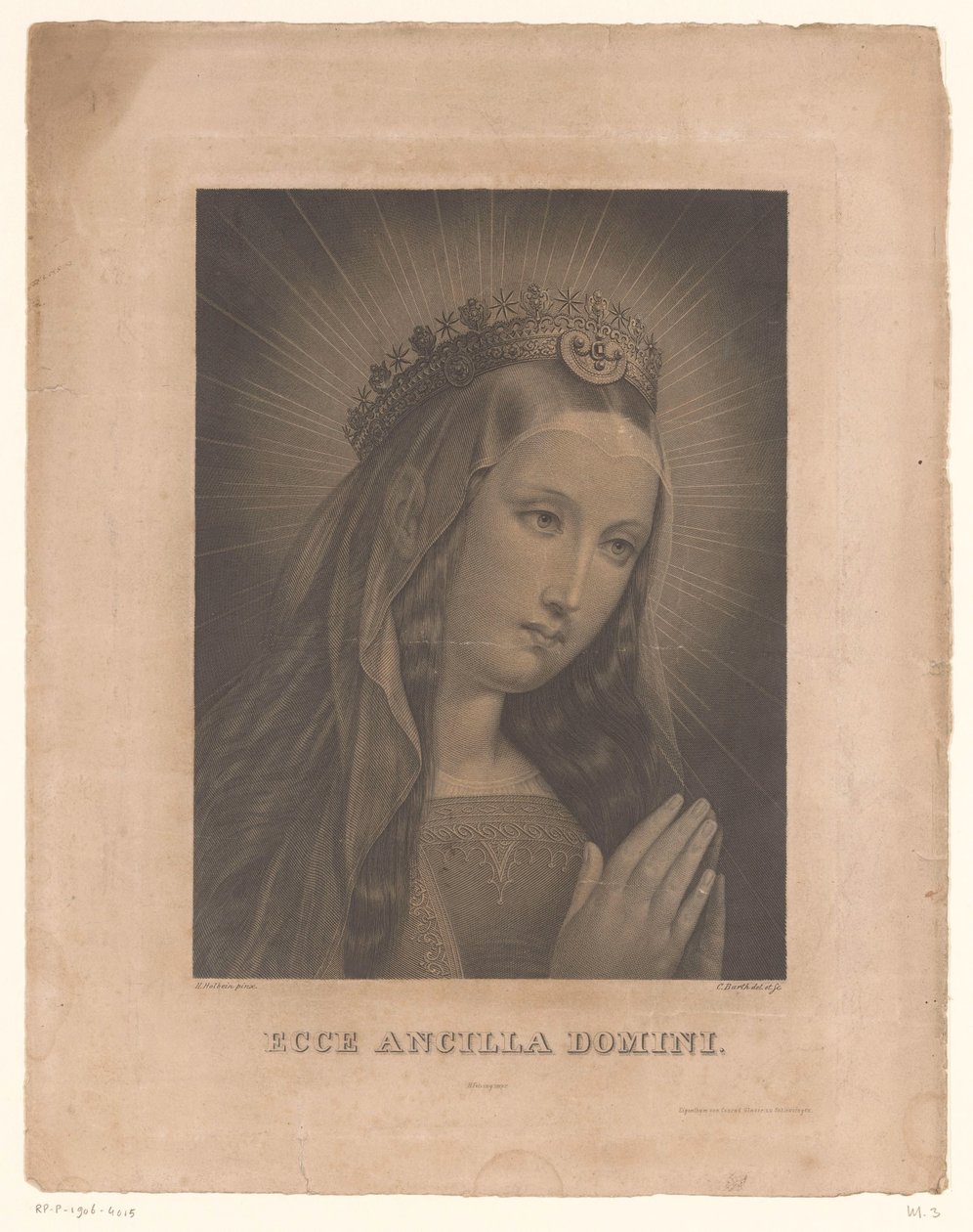 Maria se schovávala Doména Ecce ancilla (název objektu) od Karl Barth