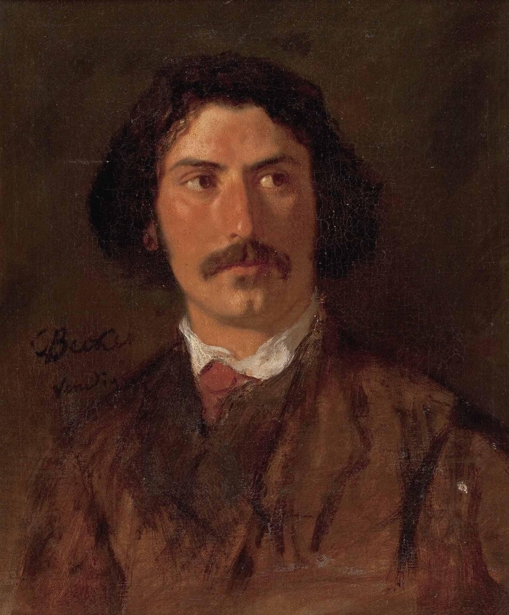 Carl Ludwig Friedrich Becker Portrét muže od Karl Becker