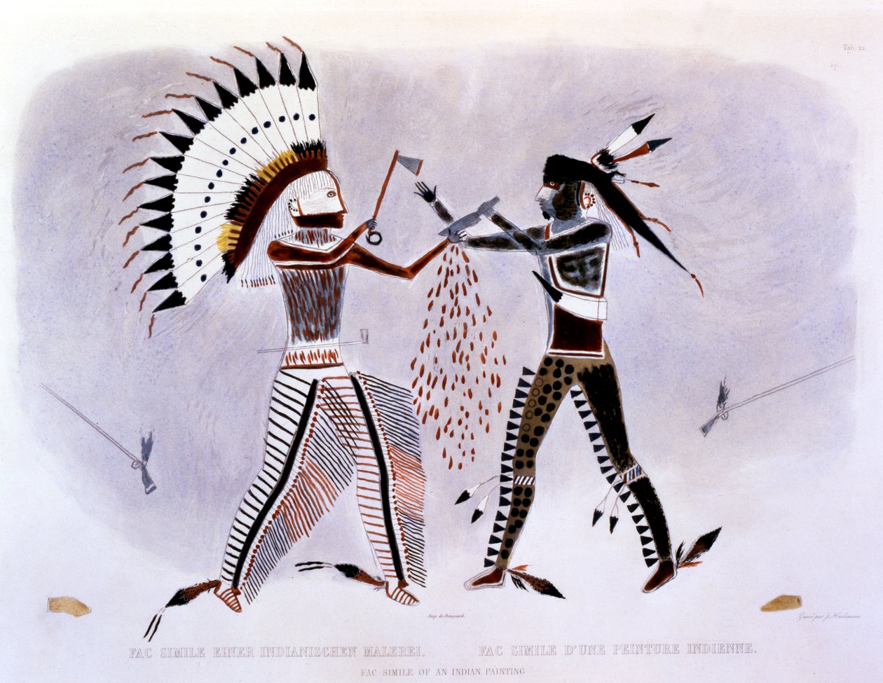 Faksimile indického obrazu, 1843-44 od Karl Bodmer
