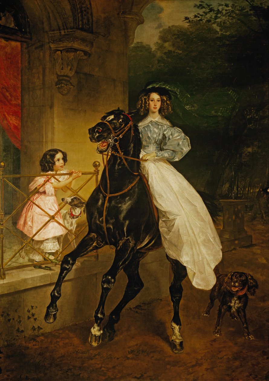 Rusky: "Jezdec" Jezdec od Karl Bryullov