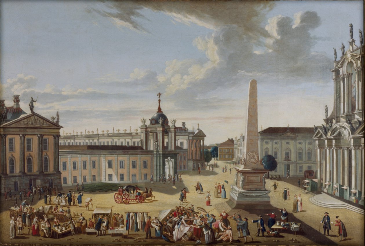 Alter Markt Potsdam - pohled do ulice Schlossstraße od Karl Christian Wilhelm Baron