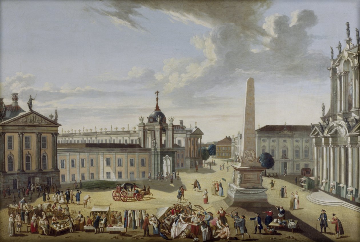 Alter Markt Potsdam - pohled do ulice Schlossstraße od Karl Christian Wilhelm Baron