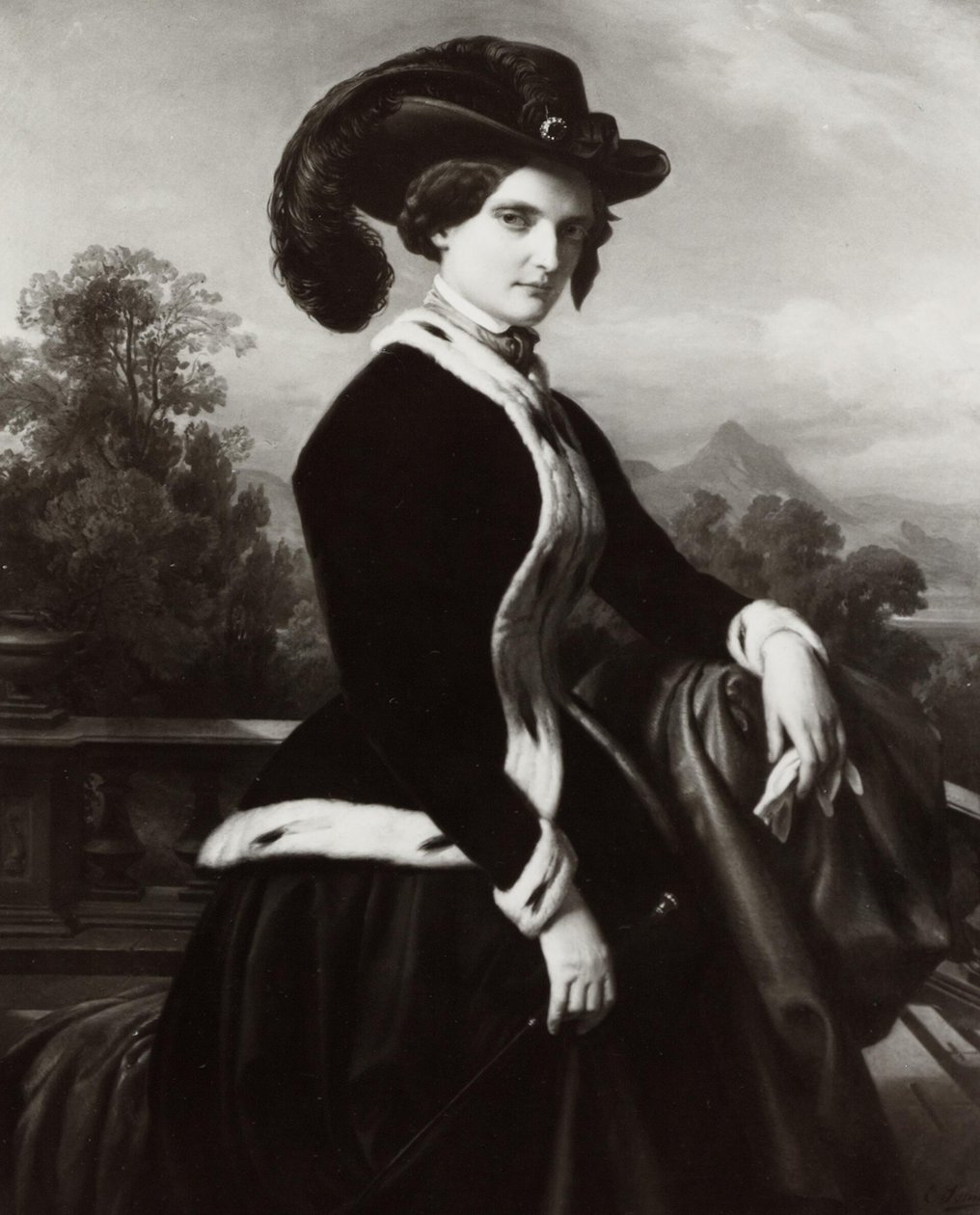 Portrét Amalie Cockerillové od Karl Ferdinand Sohn