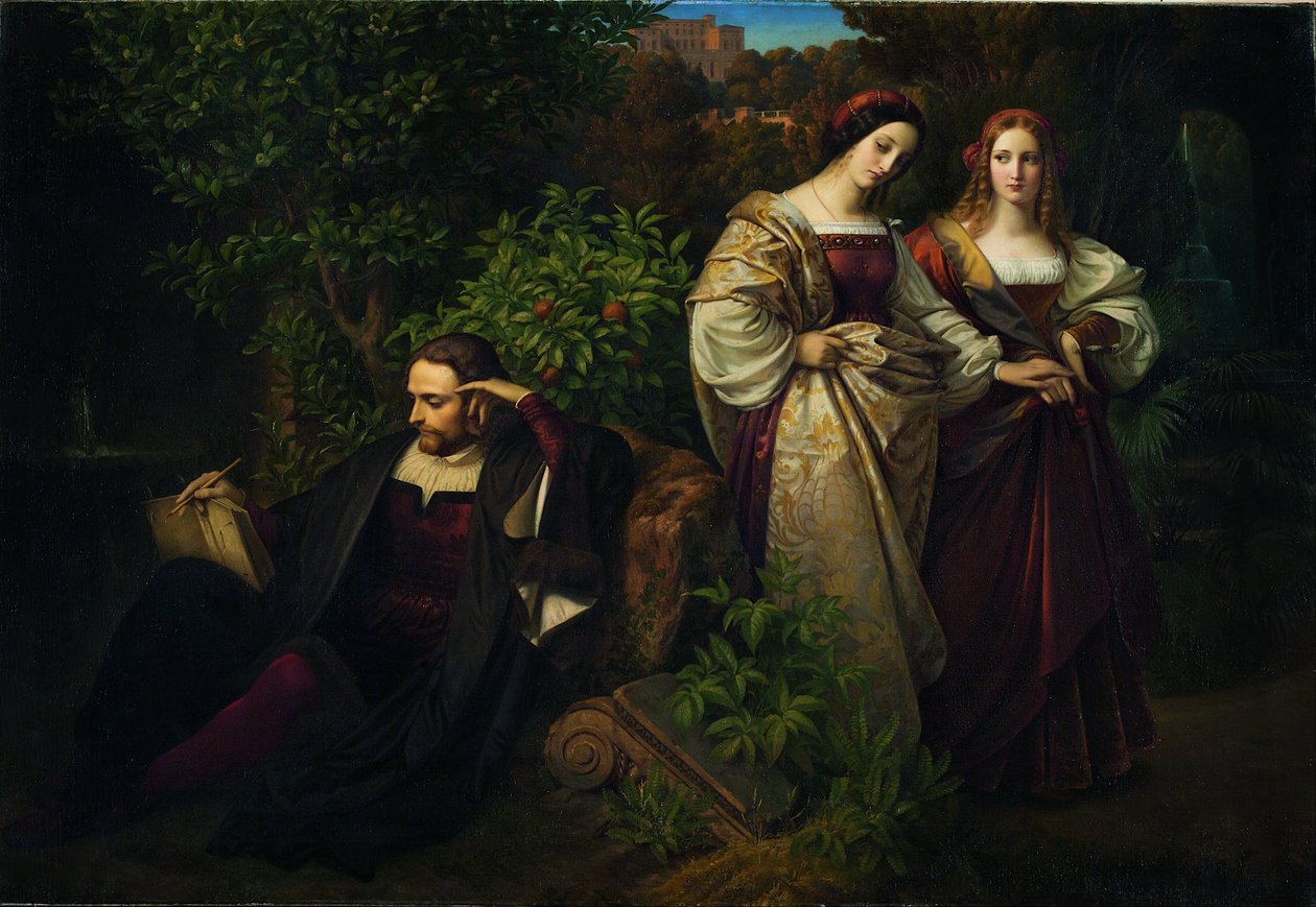 Torquato Tasso a dvě Leonores od Karl Ferdinand Sohn
