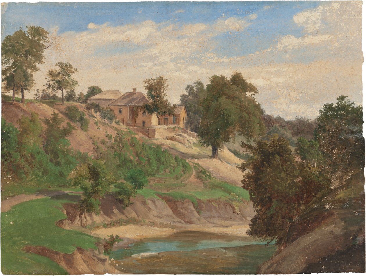 Na řece Pedernales od Karl Friedrich Hermann Lungkwitz