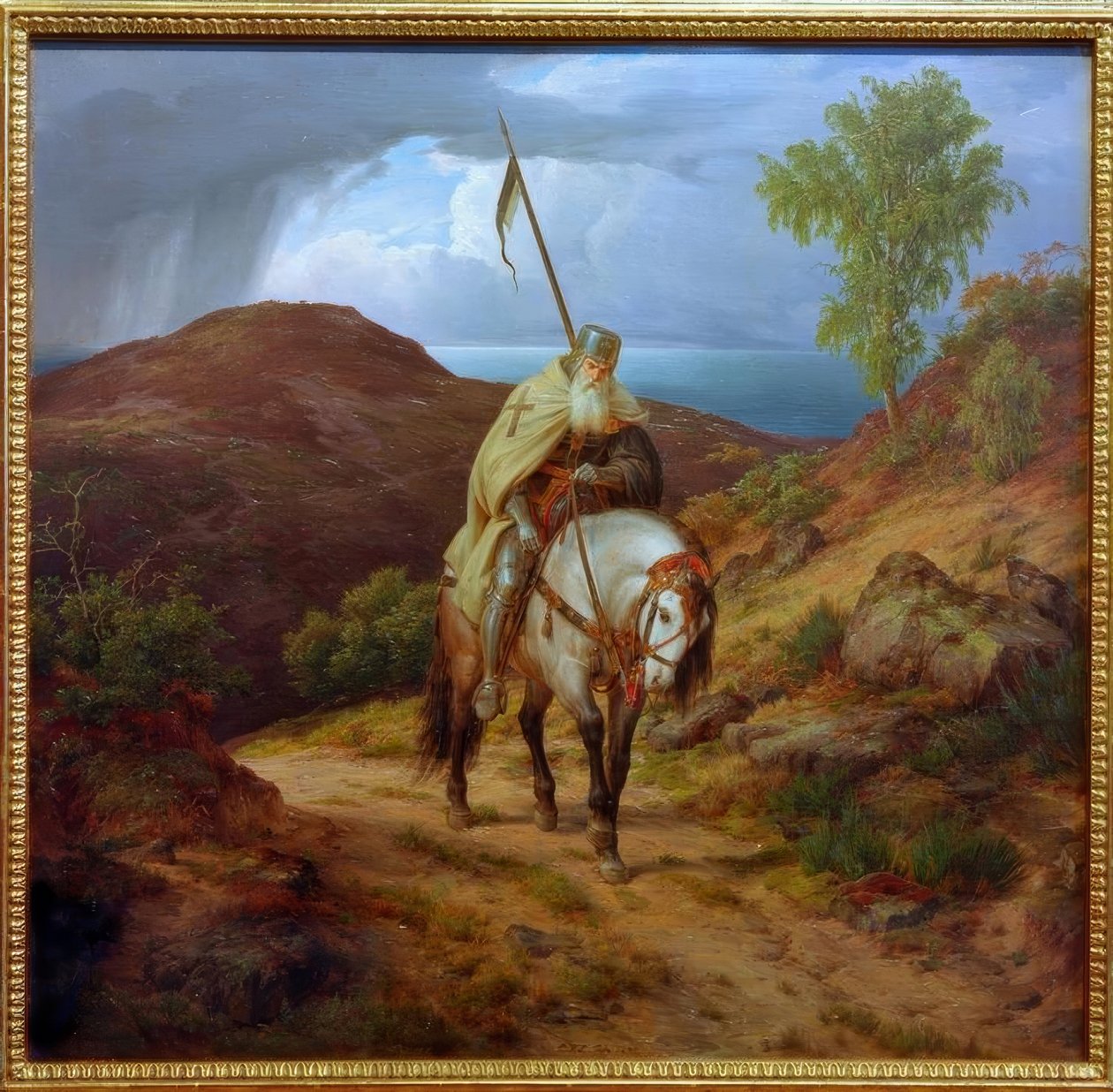 Vracející se křižák od Carl Friedrich Lessing