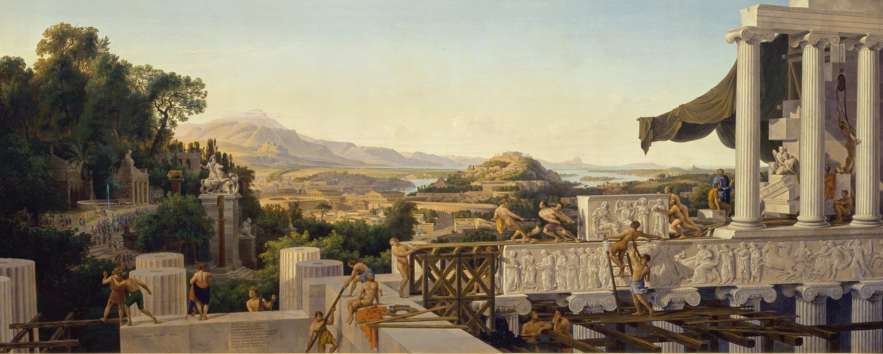 Pohled na zlatý věk Řecka od Karl Friedrich Schinkel