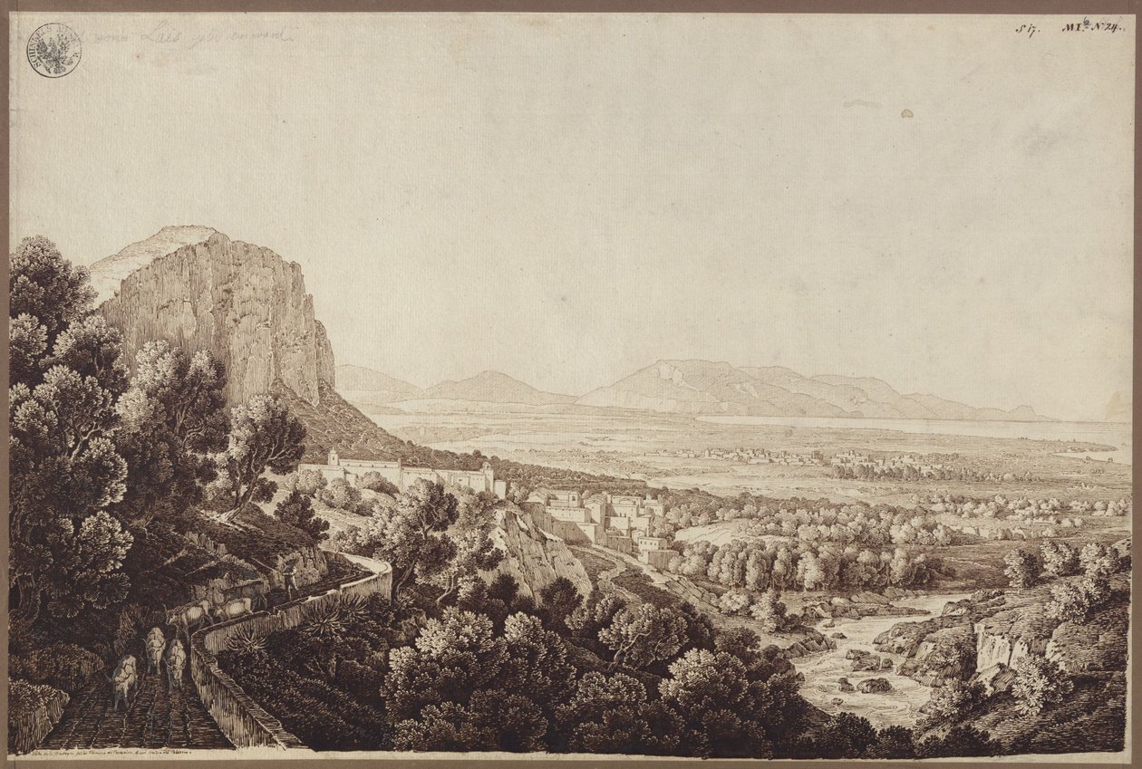 „Pohled na údolí Partinico na Sicílii“ od Karl Friedrich Schinkel
