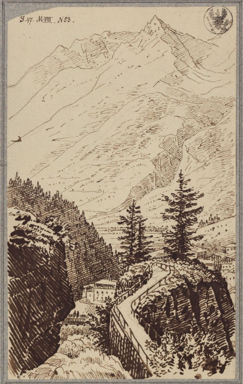 Pohled do údolí Gastein od Karl Friedrich Schinkel