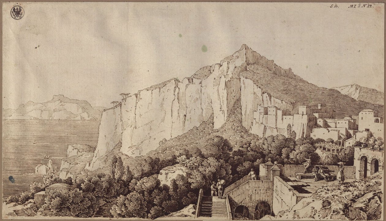 Pohled na Capri od Karl Friedrich Schinkel