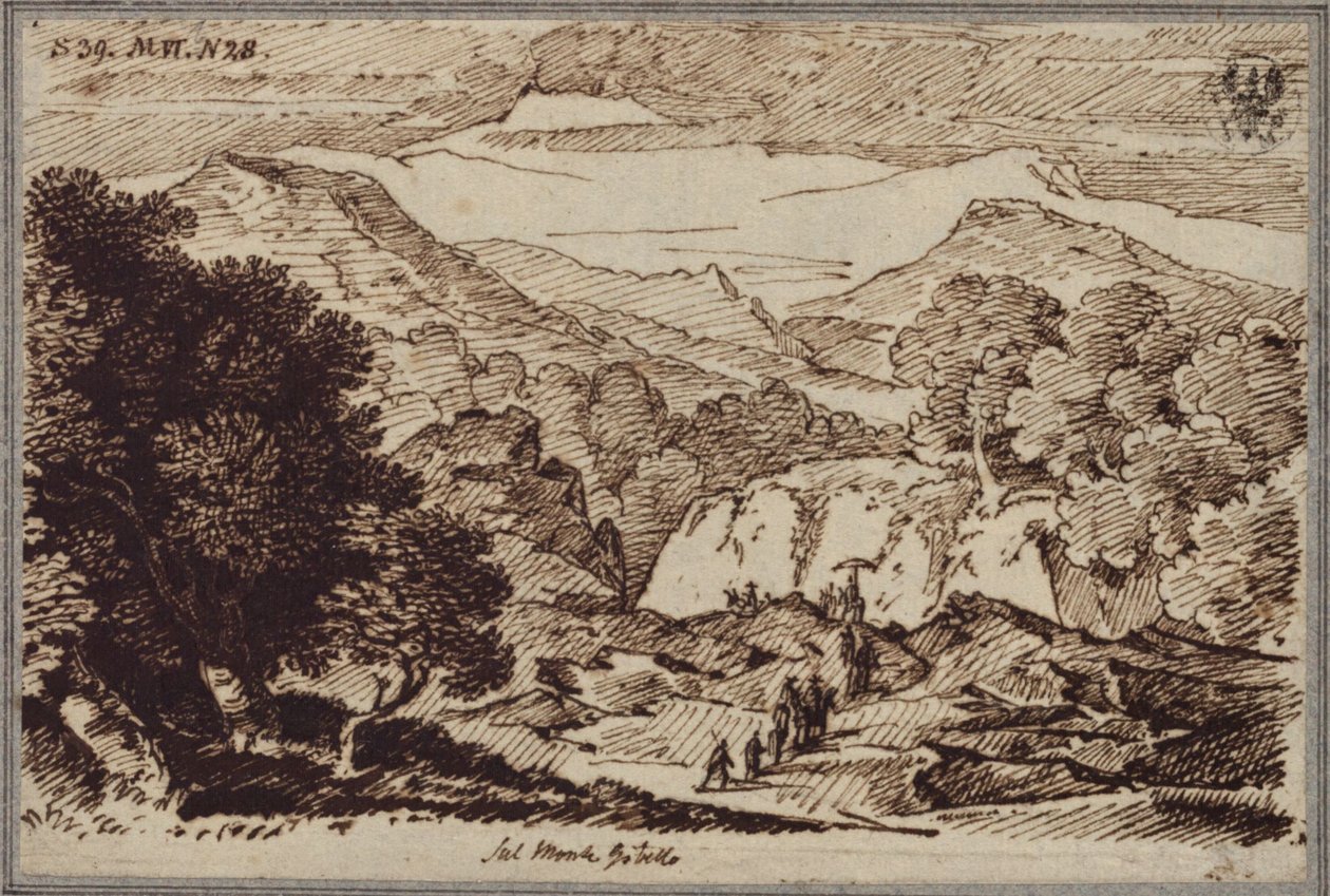 Na Monte Gibello poblíž Etny od Karl Friedrich Schinkel