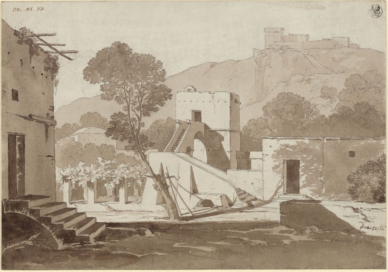 Statek u Anacapri od Karl Friedrich Schinkel