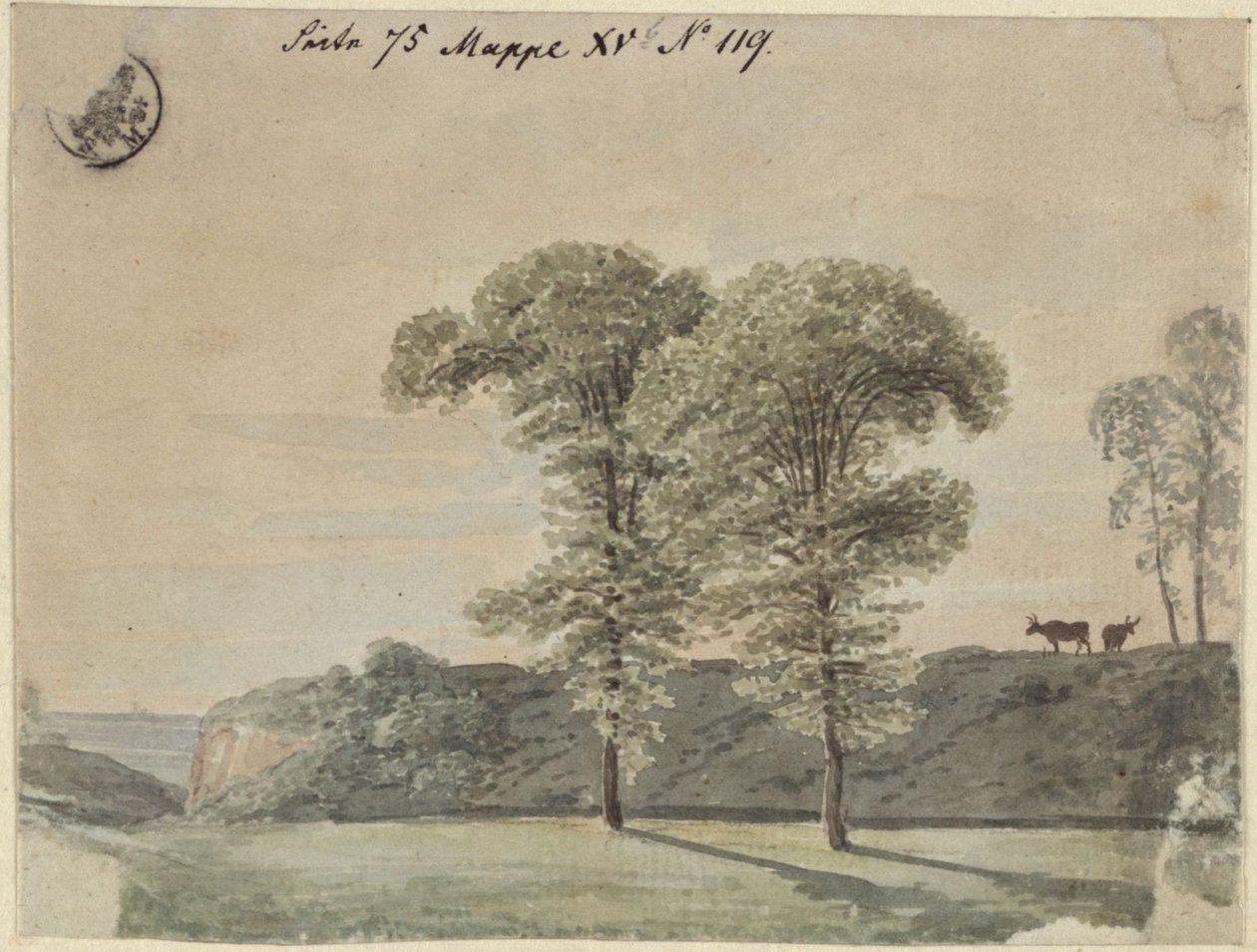 Studie o stromech od Karl Friedrich Schinkel