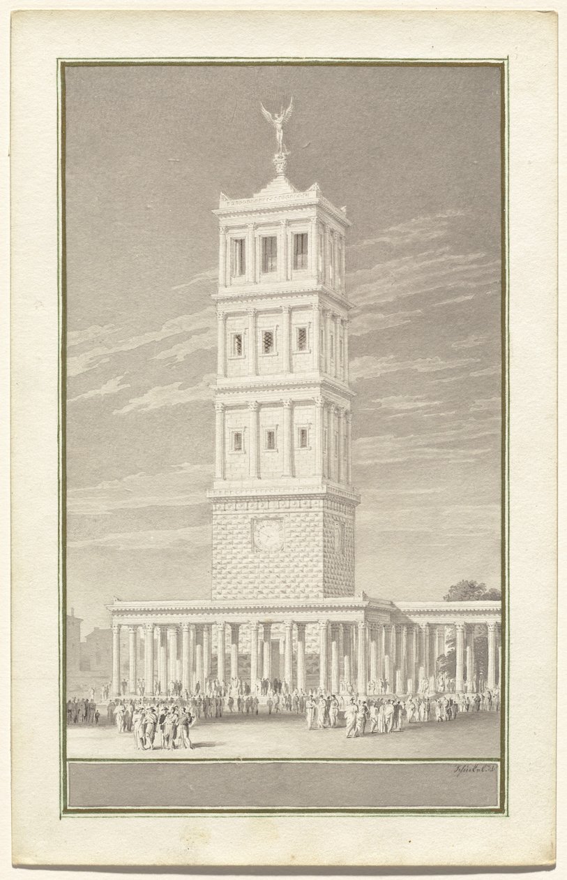 Campanile katedrály pro Berlín od Karl Friedrich Schinkel