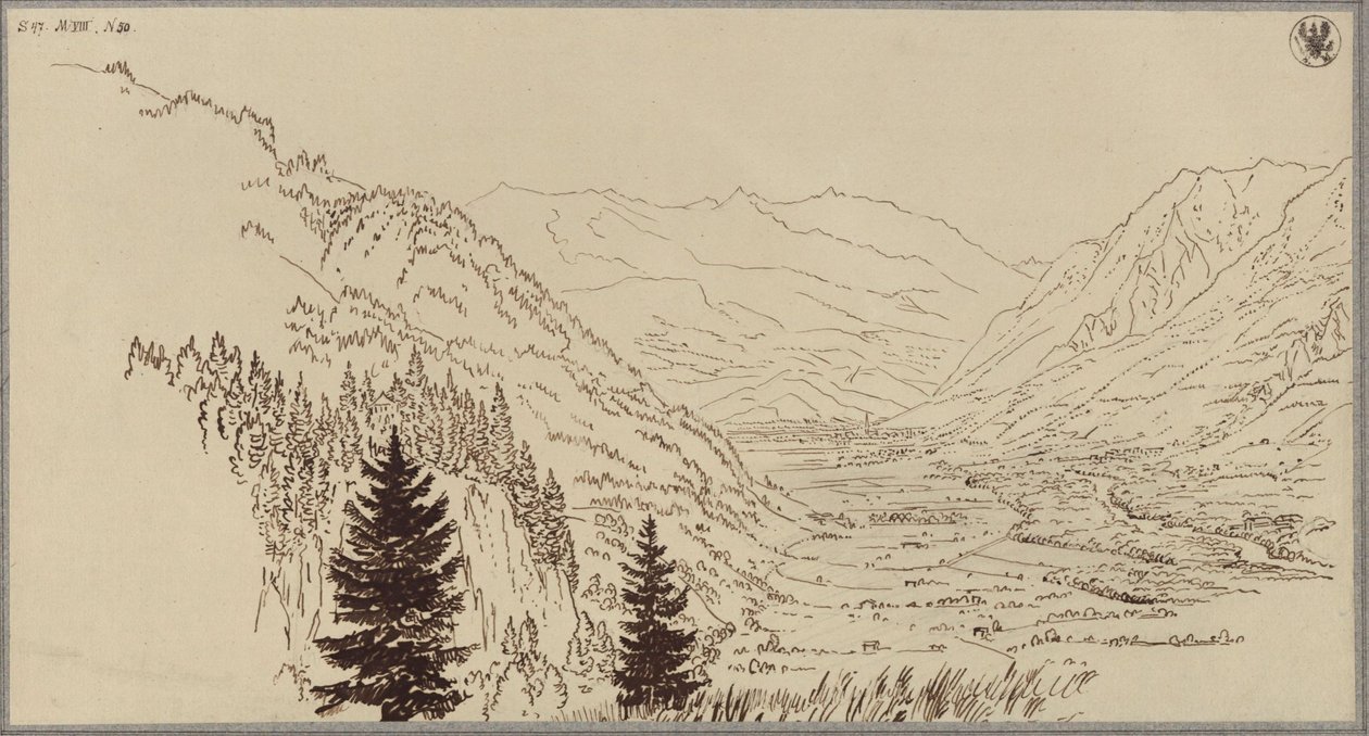 Údolí Gastein od Karl Friedrich Schinkel