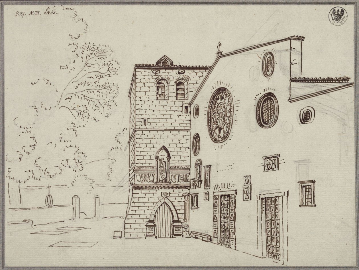 Katedrála San Giusto v Terstu od Karl Friedrich Schinkel