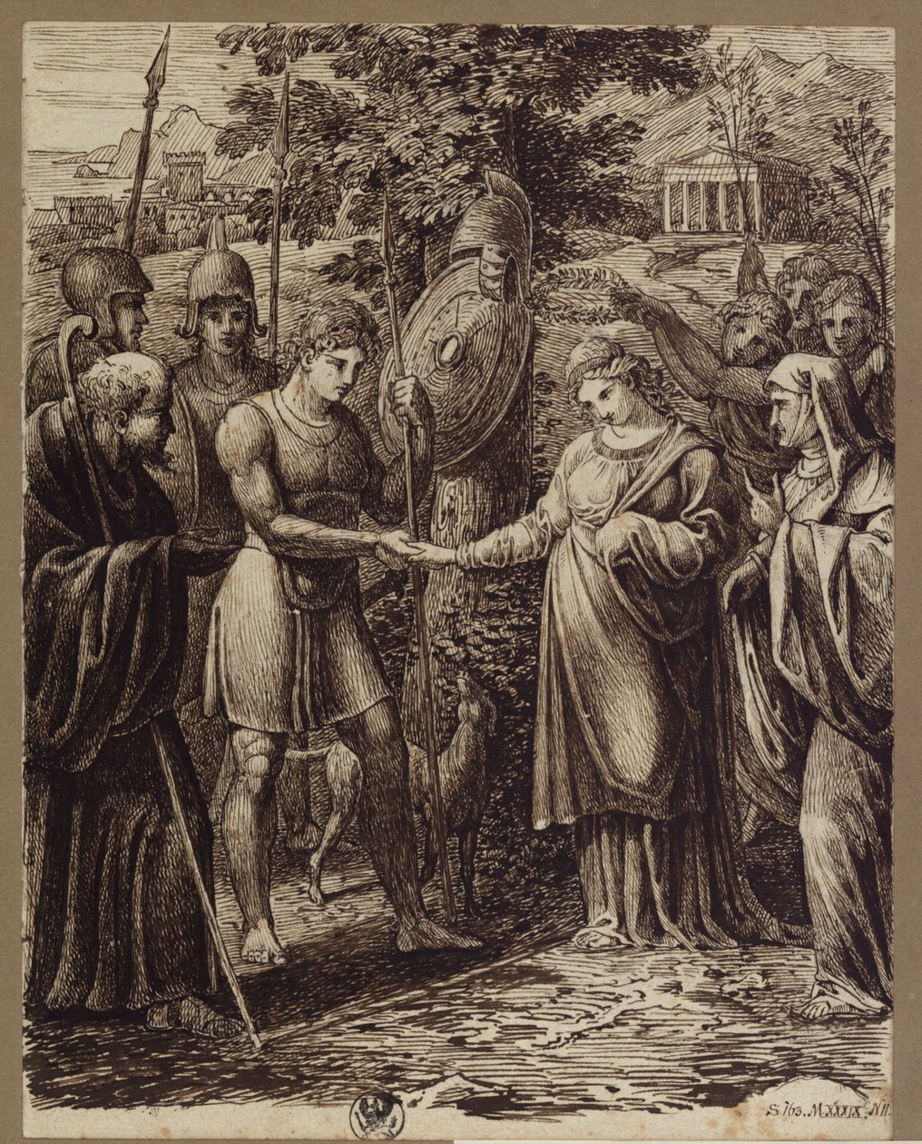 Zasnoubení od Karl Friedrich Schinkel