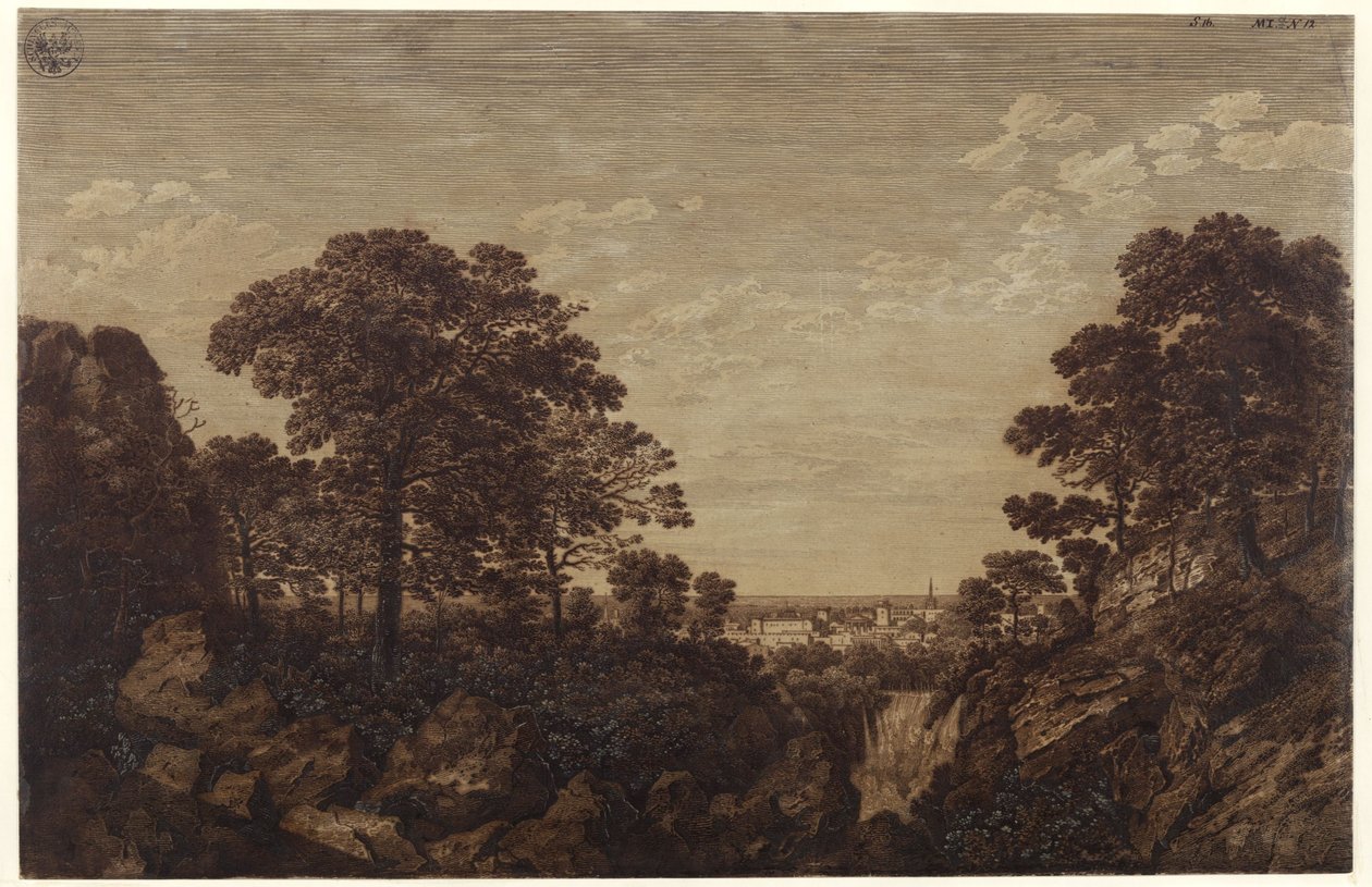 Krajina u Tivoli od Karl Friedrich Schinkel