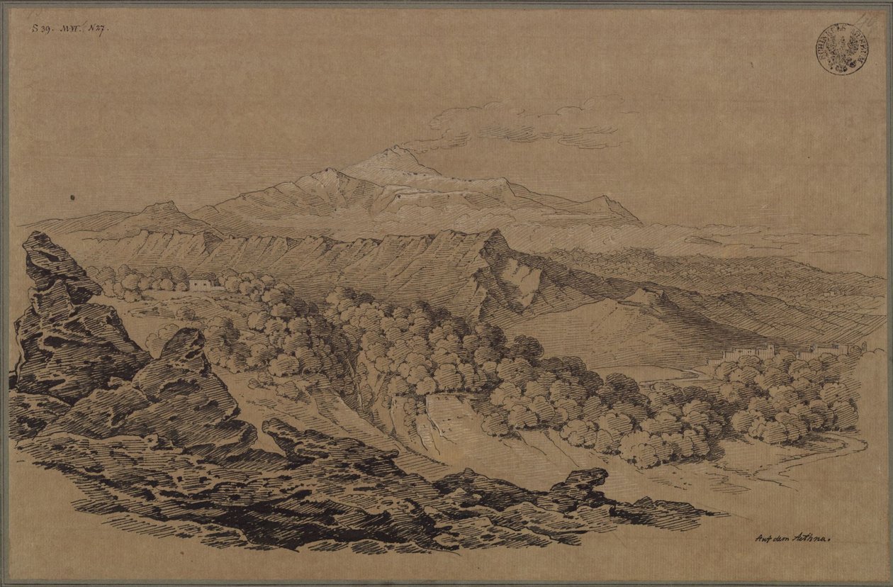 „Kresleno v lesní oblasti Etny“ od Karl Friedrich Schinkel