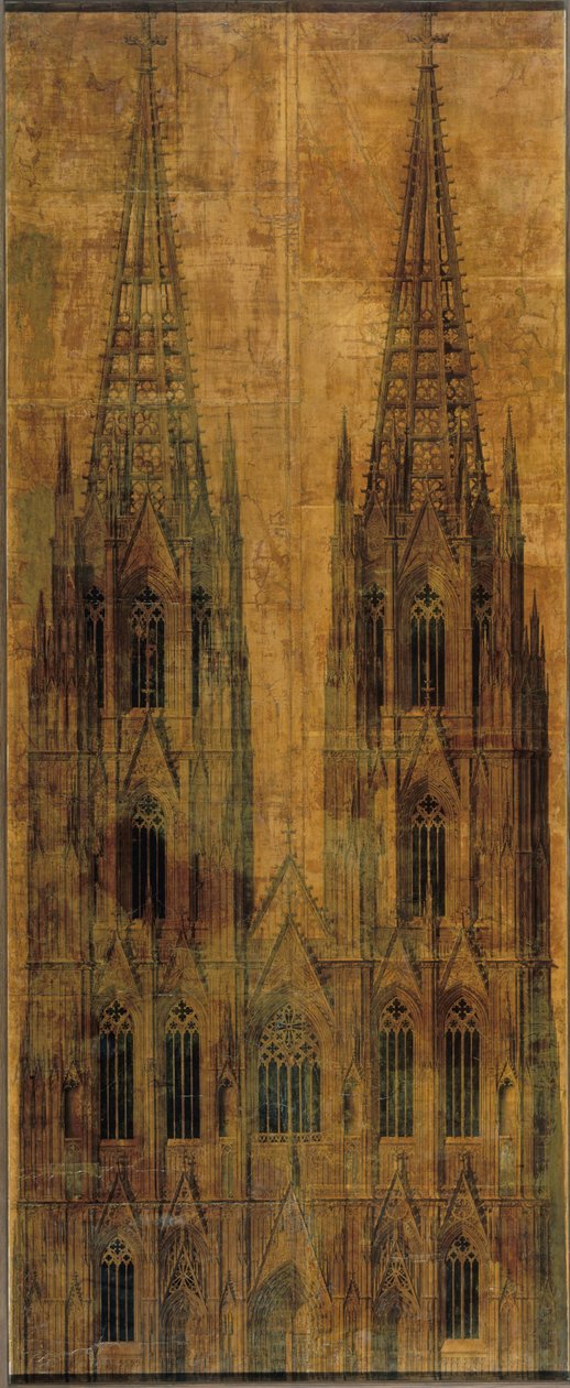 Köln. Dom. Aufriss der Westfassade od Karl Friedrich Schinkel