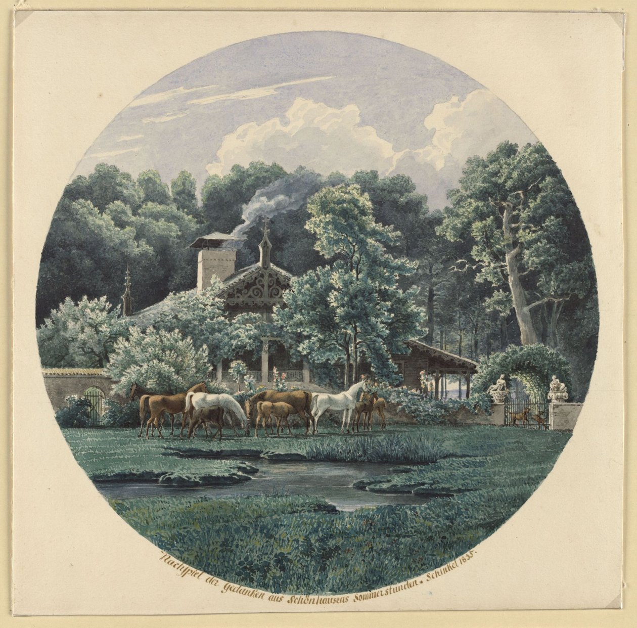 Niederschönhausen u Berlína. Beuthova letní vila od Karl Friedrich Schinkel