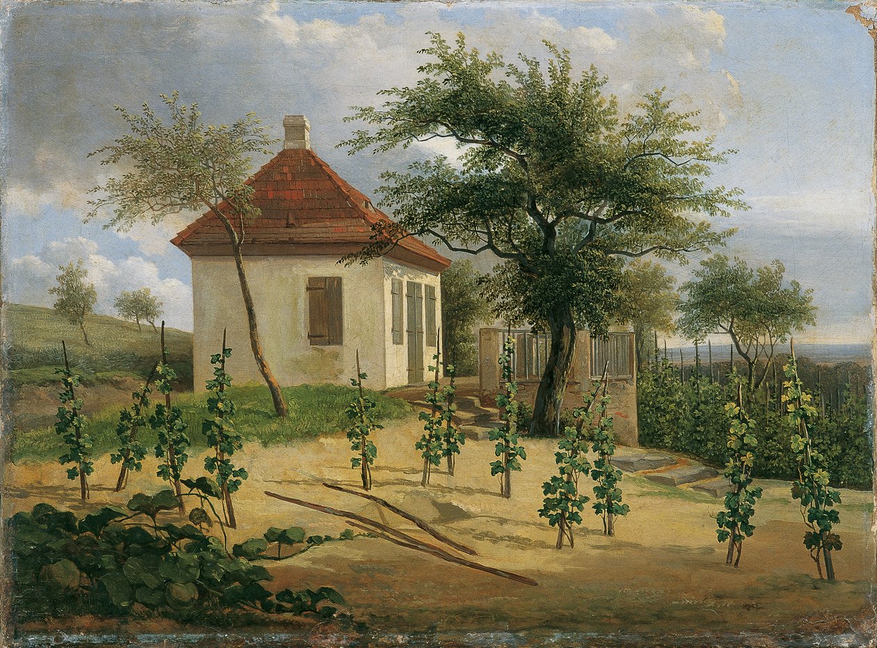 Pavilon na ulici Dr. Körnerova vinice u Loschwitz od Karl Gottfried Traugott Faber