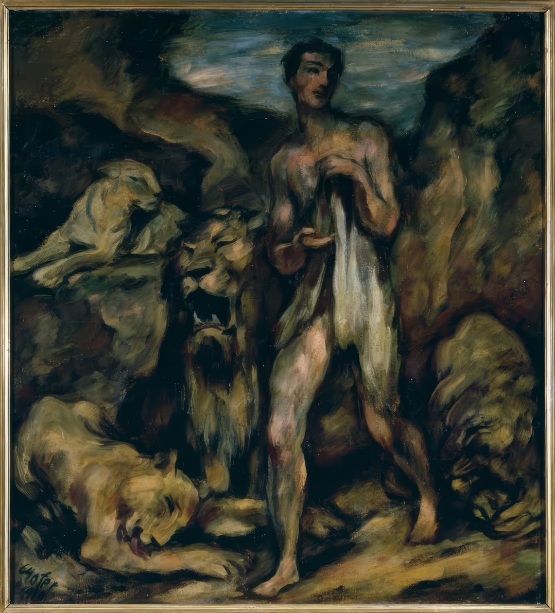 Daniel v jámě lvové od Karl Hofer