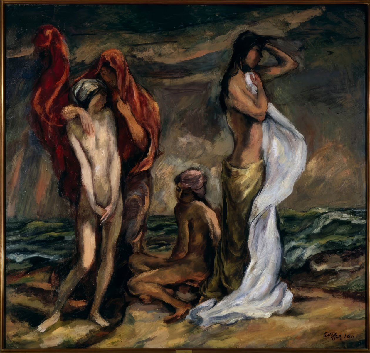 V bouři od Karl Hofer