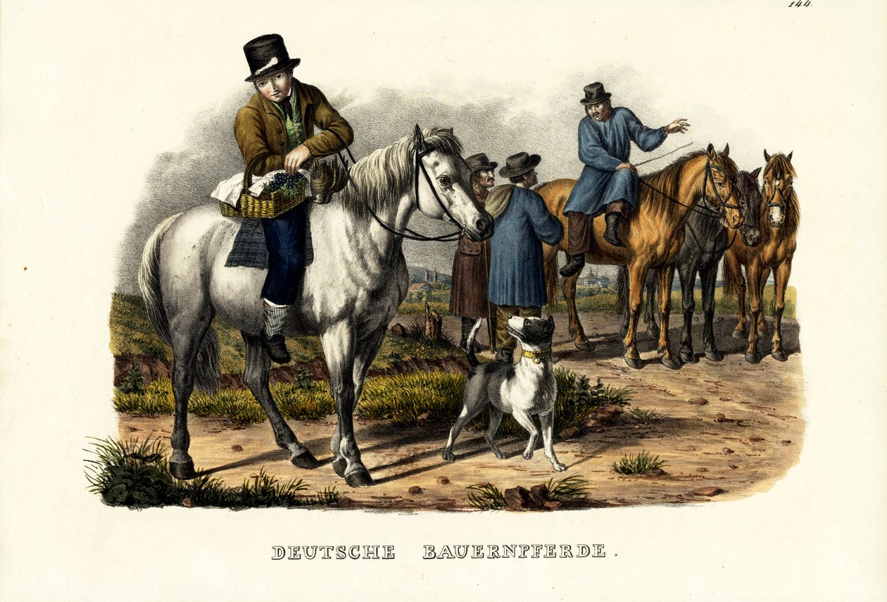 Němečtí farmáři, 1824 od Karl Joseph Brodtmann
