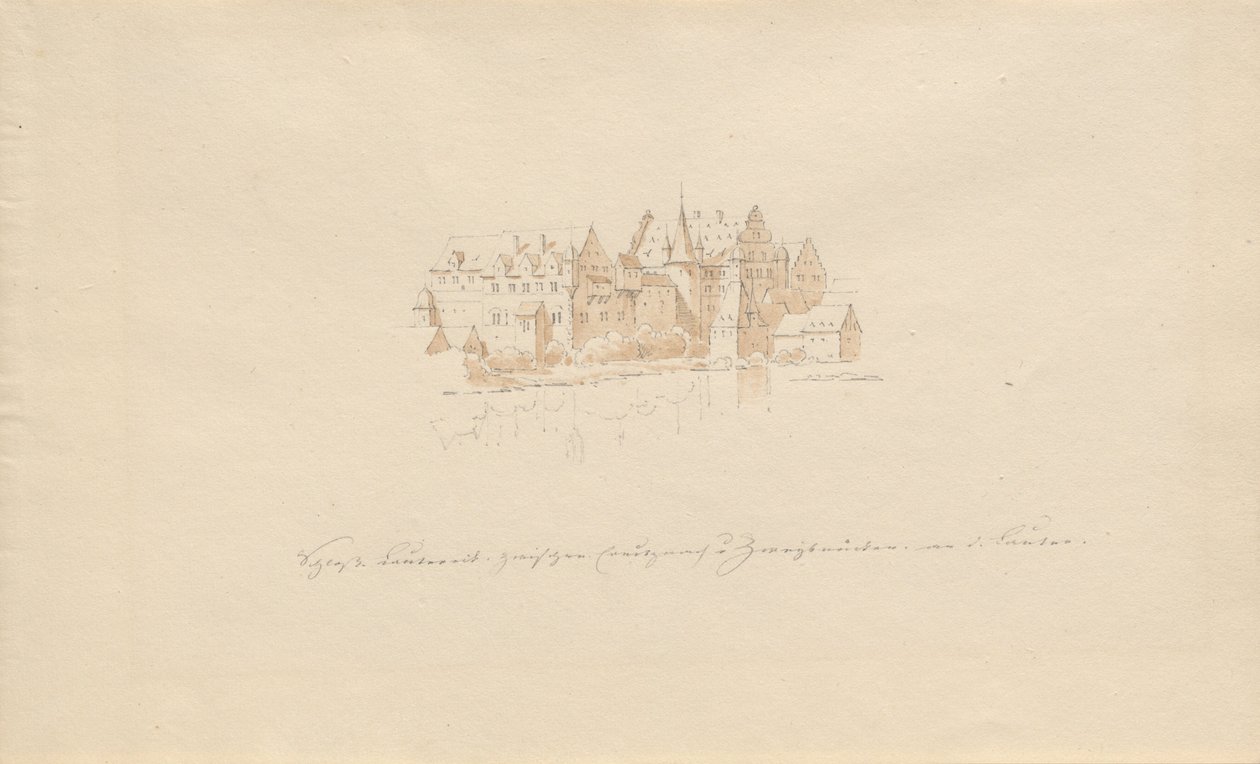 Hrad Lauter mezi Creutznachem a Zweibrückenem a d. zvýšit hlasitost od Karl Julius Von Leypold