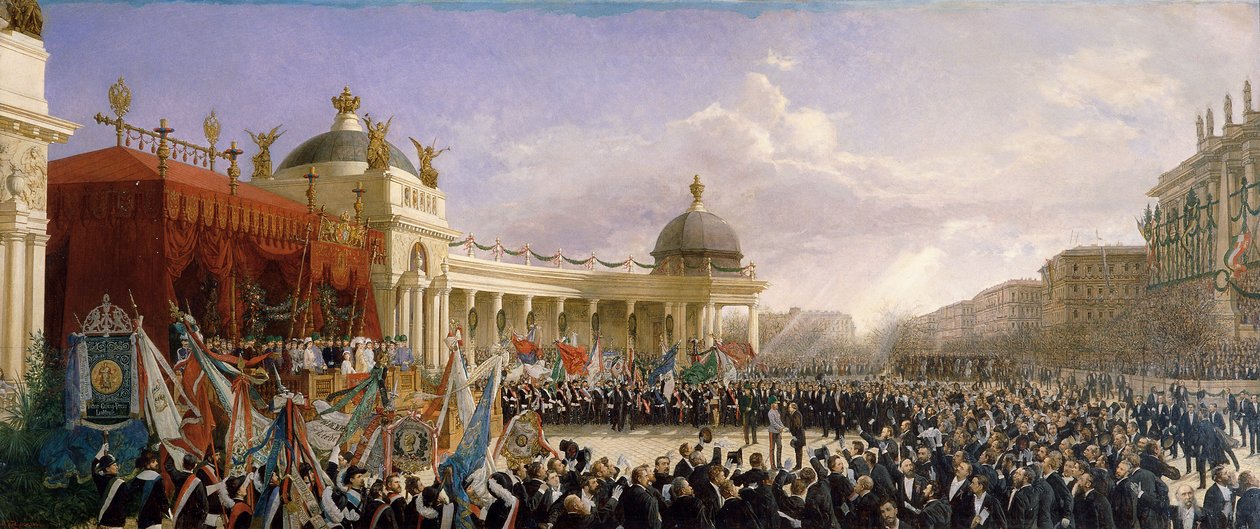 Pocta rakouských pěvců císařskému páru 27. dubna 1879 od Karl Karger