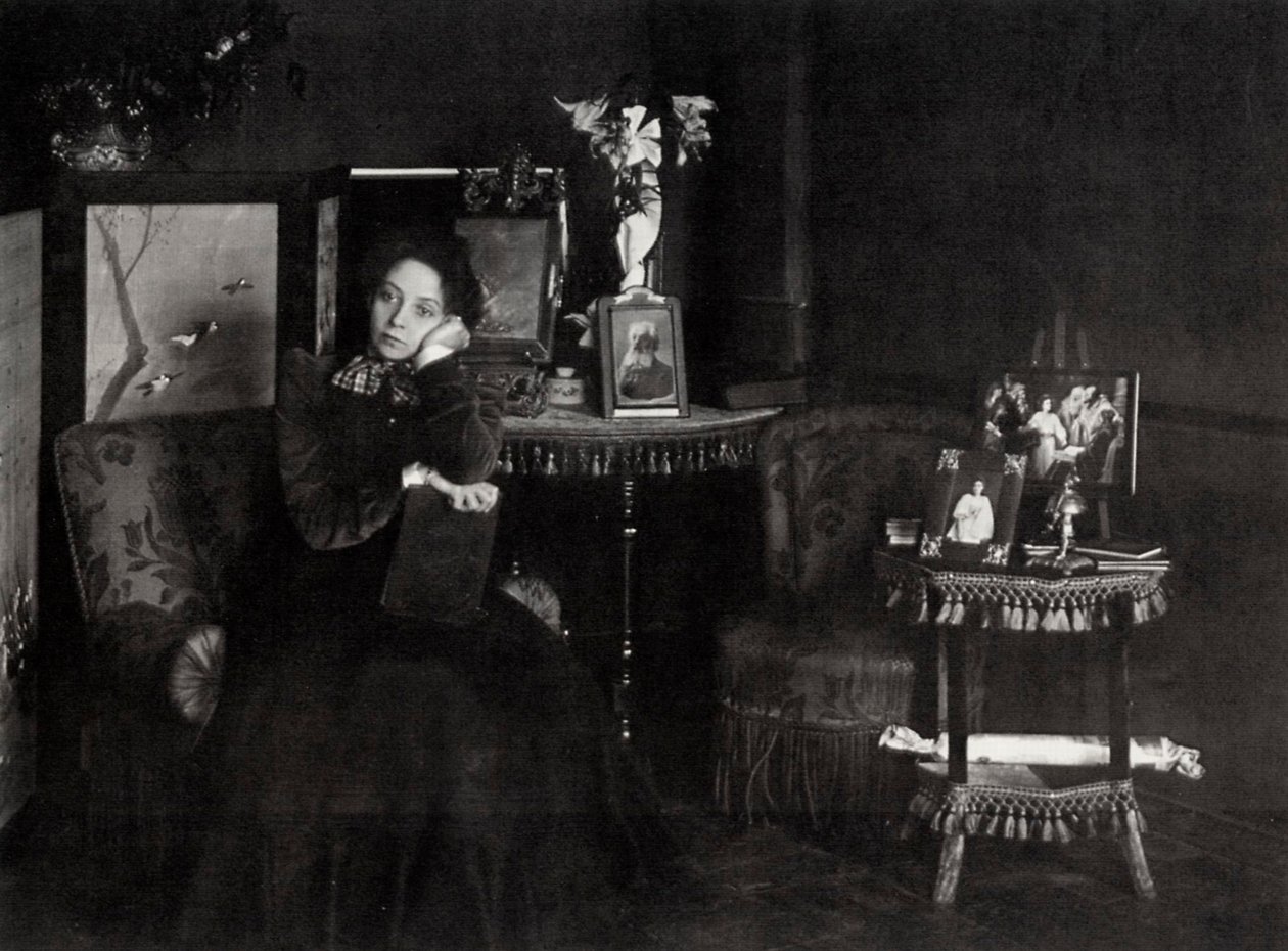 Vera Fjodorovna Komissarzhevskaya, ruská herečka, c1900 od Karl Karlovich Bulla