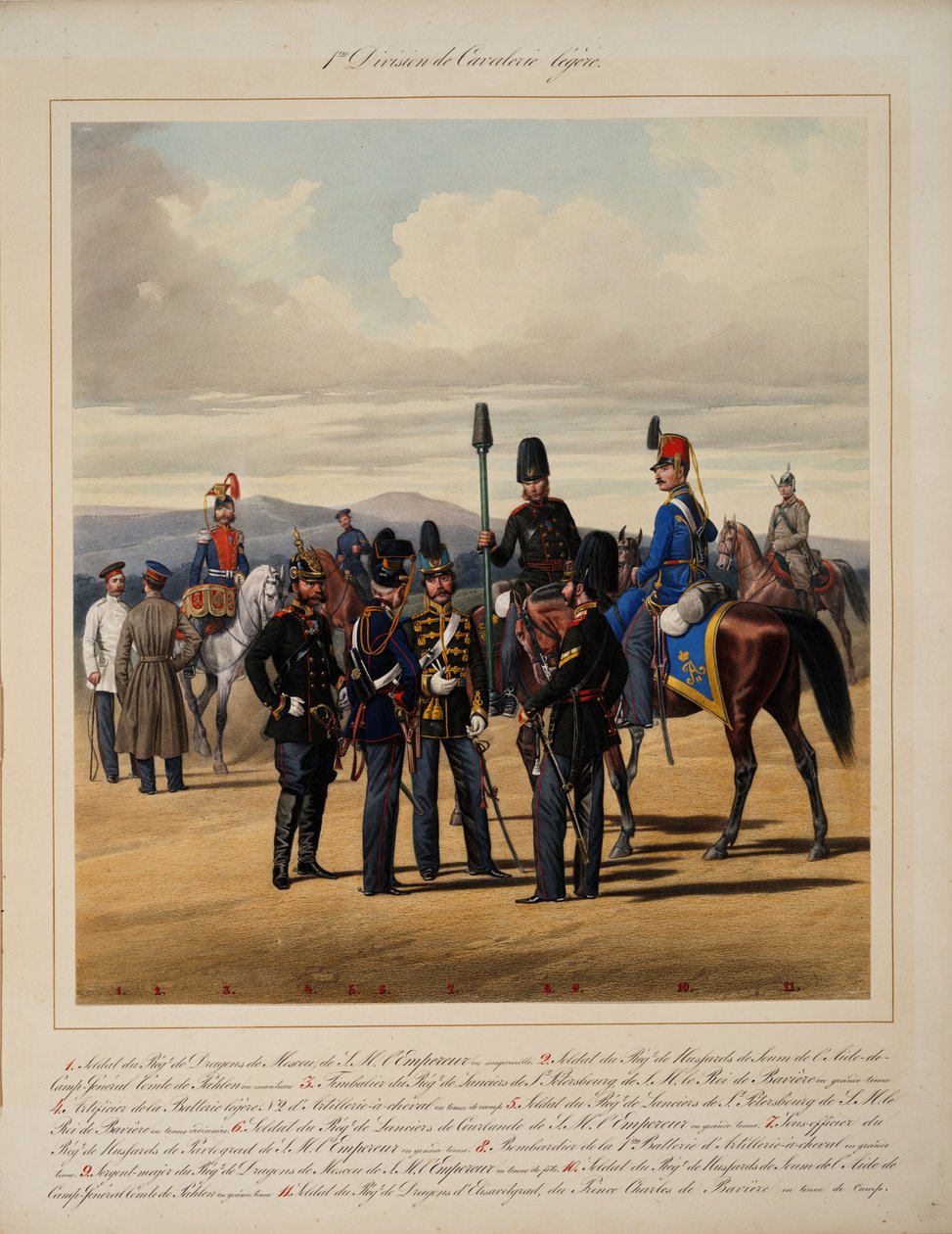 První divize lehké jízdy, 1867 od Karl Karlovich Piratsky
